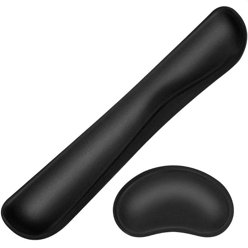 Gaming Keyboard And Mouse Set - Ergonomic Keyboard Wrist Rest with Memory