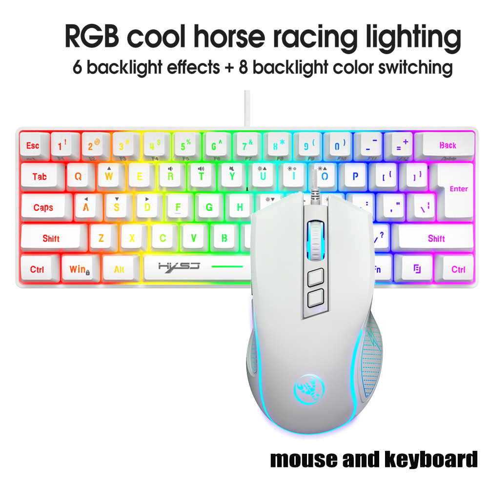 Gaming Keyboard Ergonomic - Keyboard and Mouse Teclados Kit Gamer
