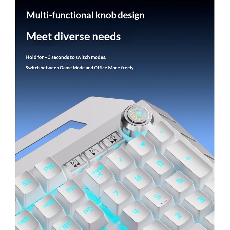 Eweadn Tk900 Wireless Gaming M - Keyboard Gaming Blue Switch ulasan dan harga