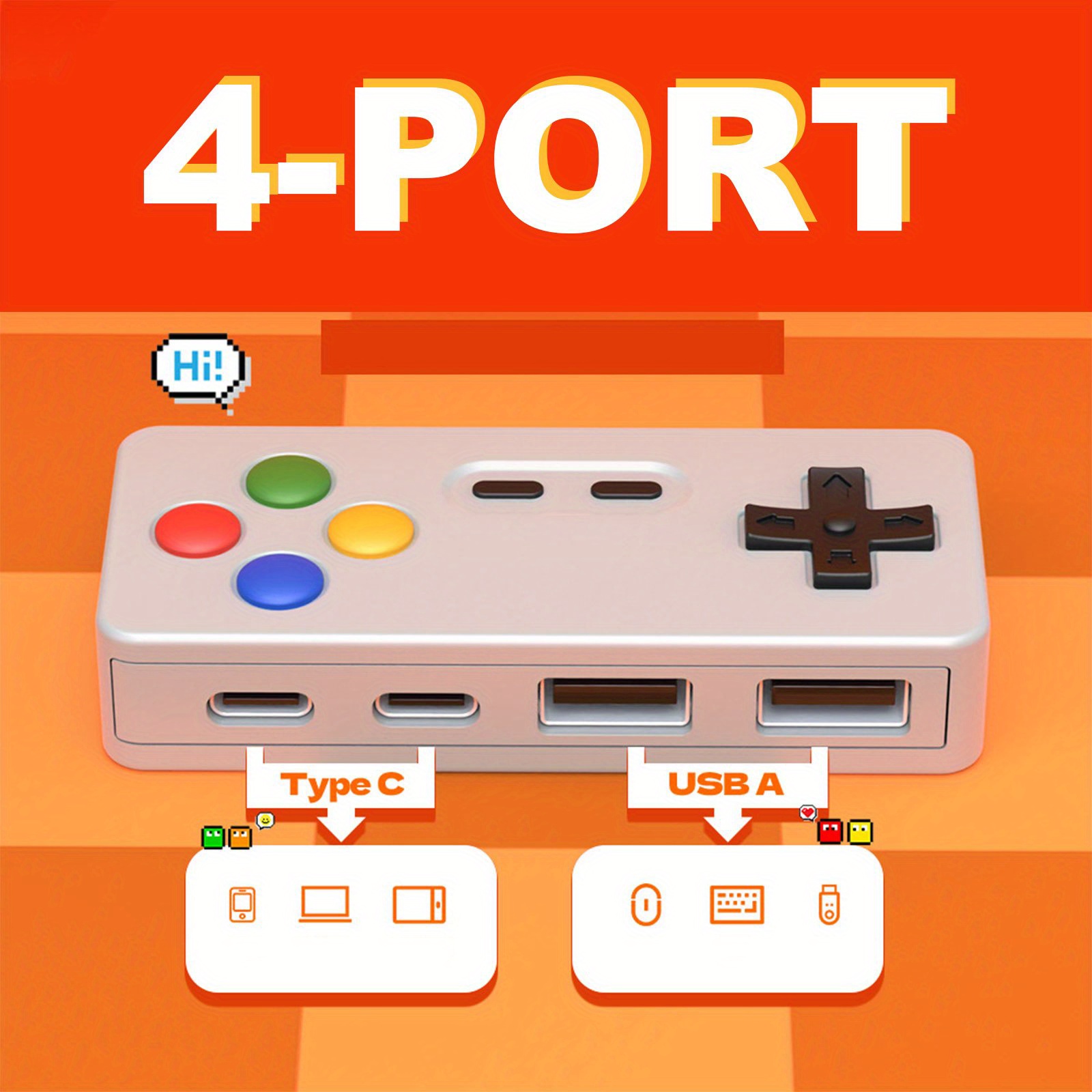 1PC Cartoon USB C Extension Ad - Gaming Keyboard Type C ulasan dan harga