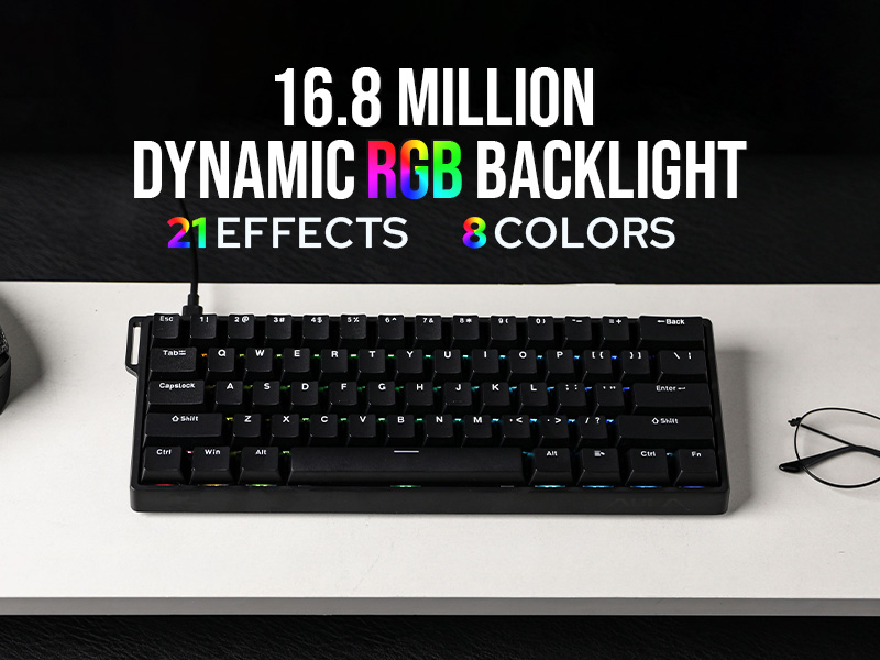 Custom AULA WIN60 HE WIN60 HE  - Gaming Keyboard Hall Effect Switches ulasan dan harga