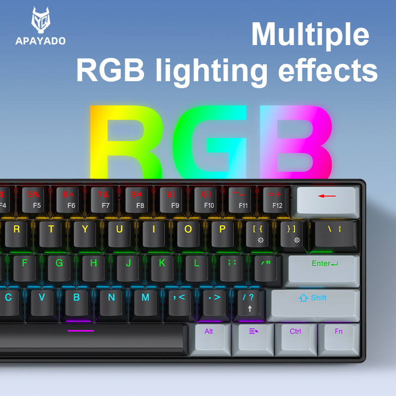 APAYADO K61 Mini Mechanical Ke - Keyboard Gaming Blue Switch ulasan dan harga