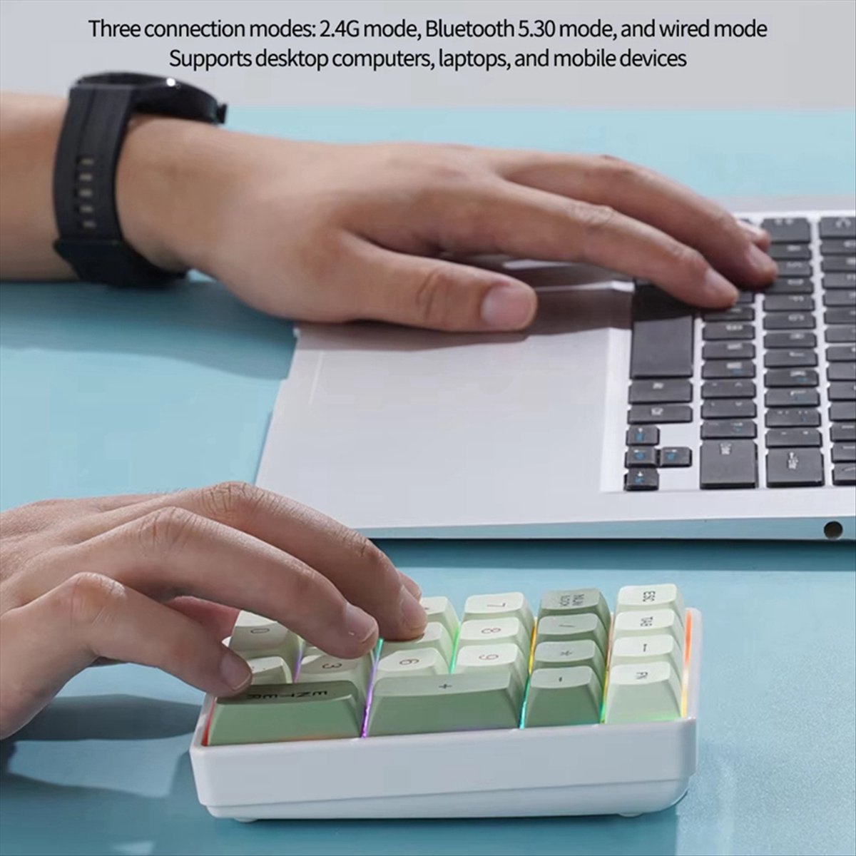 N86R 21Keys Mini Keyboard 2.4G - Gaming Keyboard No Number Pad ulasan dan harga