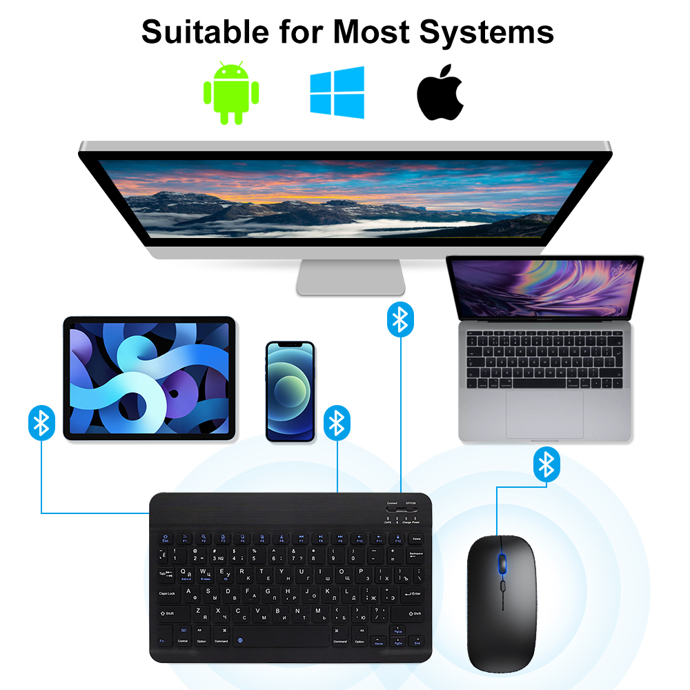 Bluetooth Keyboard and Mouse F - Gaming Keyboard Ergonomic ulasan dan harga