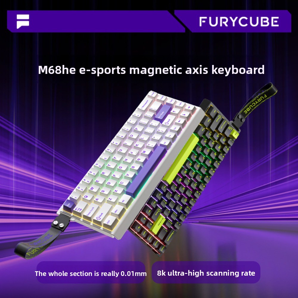 FURYCUBE M68HE Magnetic Switch - Gaming Keyboard Hall Effect Switches ulasan dan harga