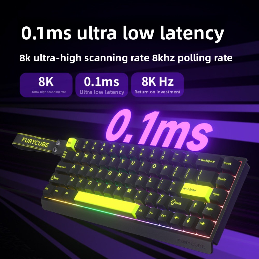 FURYCUBE M68HE Magnetic Switch - Gaming Keyboard Hall Effect Switches ulasan dan harga