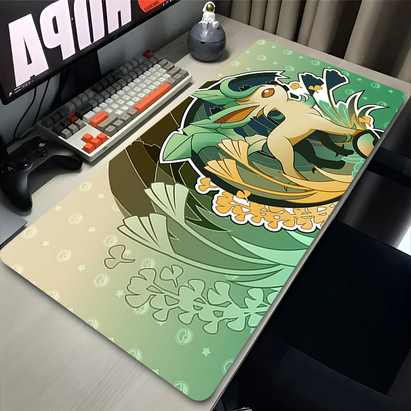 Mouse Pad Gamer P-pokemon Leaf - Gaming Keyboard Theme ulasan dan harga
