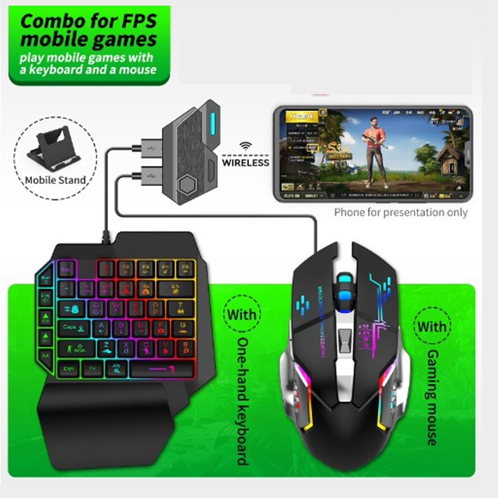 Keyboard Mouse Converter Set R - Gaming Keyboard Mobile ulasan dan harga