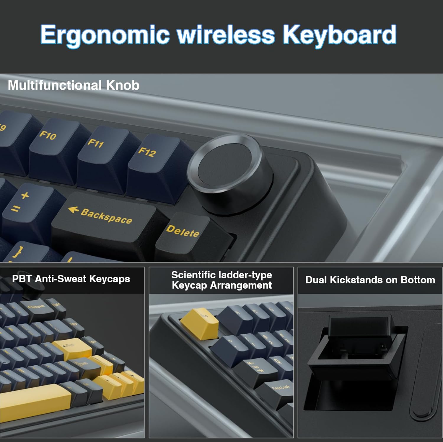 Aula F75 Mechanical Keyboard,  - Gaming Keyboard No Number Pad ulasan dan harga