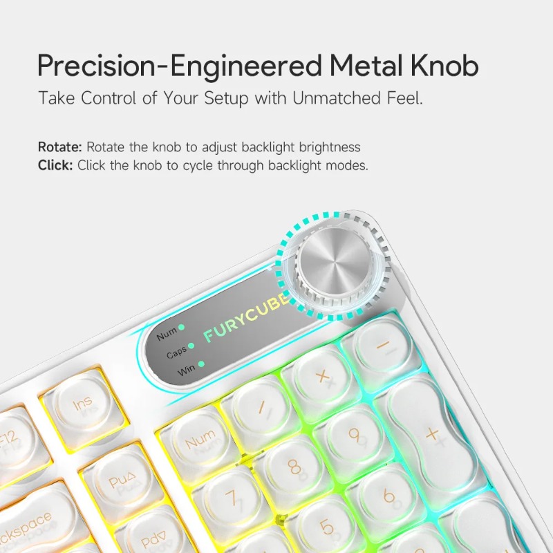 FURYCUBE IP98 Wired Keyboard R - Gaming Keyboard Ip98 ulasan dan harga