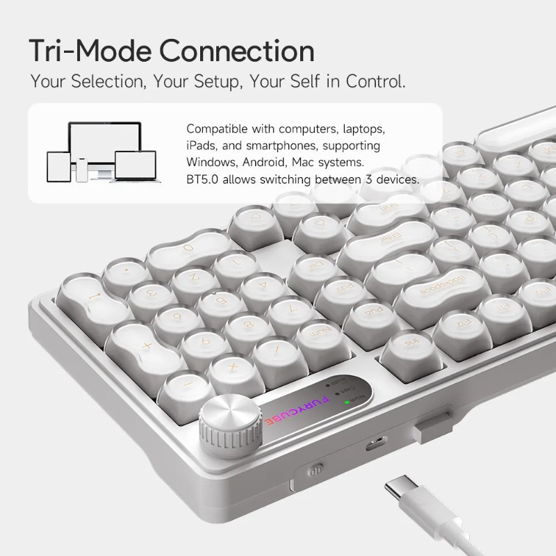 FURYCUBE IP98 Wired Keyboard R - Gaming Keyboard Ip98 ulasan dan harga