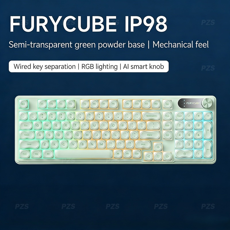 FURYCUBE IP98 Wired Gaming Mem - Gaming Keyboard Ip98 ulasan dan harga