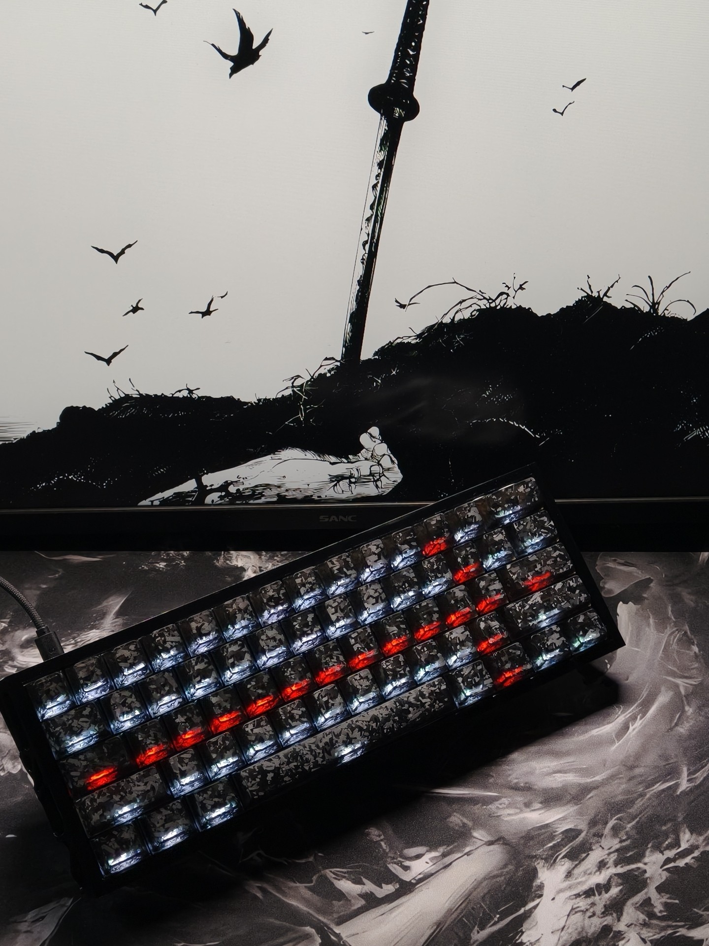 Custom 60% Layout Compact Gami - Gaming Keyboard No Number Pad ulasan dan harga