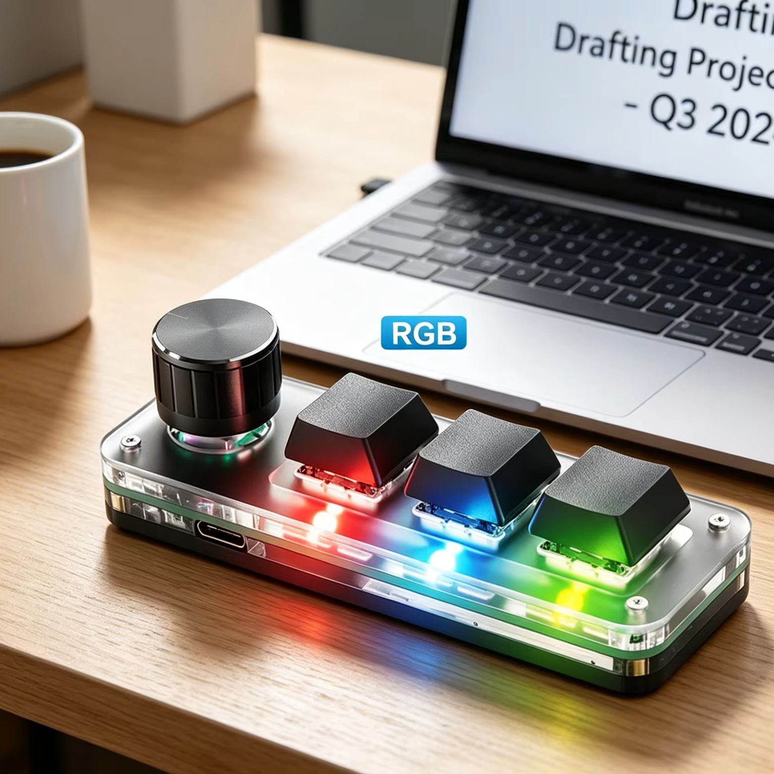 Programmable 3 Keys With Knob  - Gaming Keyboard No Number Pad ulasan dan harga