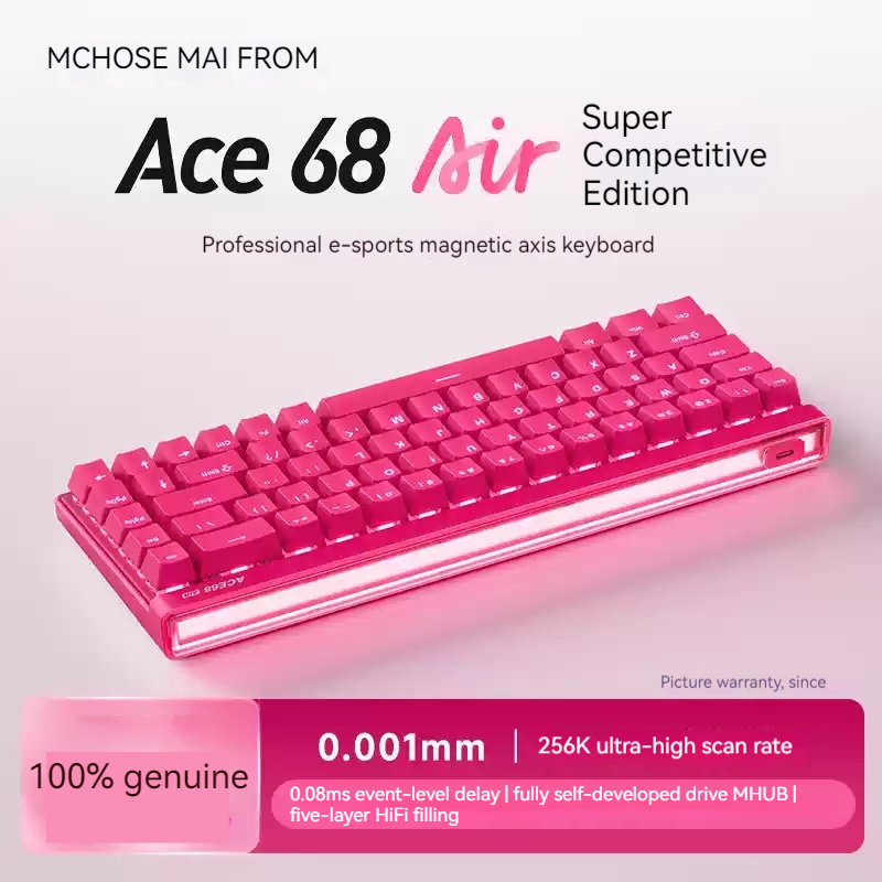 Mchose Ace68 Air Magnetic Axis - Gaming Keyboard Esports ulasan dan harga