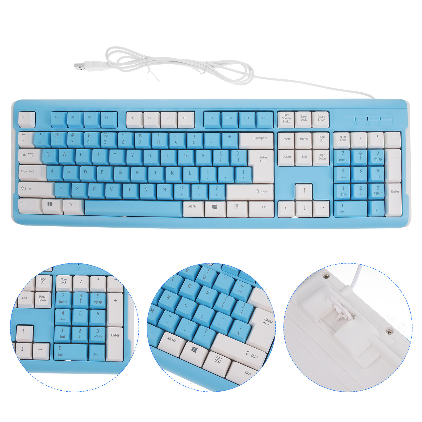 USB Wired Gaming Keyboard ABS  - Gaming Keyboard No Number Pad ulasan dan harga